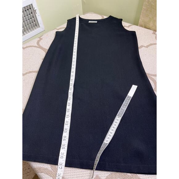 Eileen Fisher Silk Shift Mini Dress in Black, size small - Picture 7 of 9